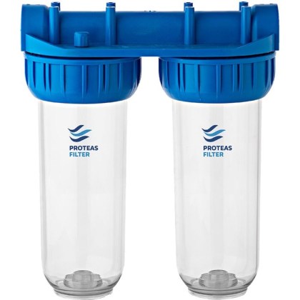 φίλτρο κεντρικής παροχής διπλό proteas